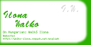 ilona walko business card