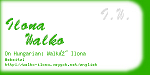 ilona walko business card